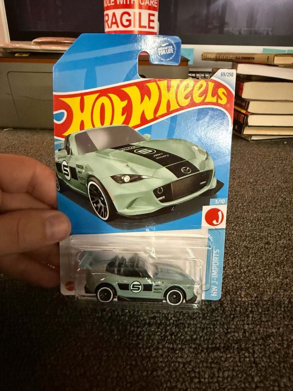 Hot Wheels '15 Mazda MX-5 Miata HW J-Imports Mint Green